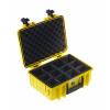 BW Outdoor Cases Type 4000 s organizérom, žltá - B&W Outdoor Case Type 4000