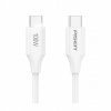 Kábel Pisen USB typ C - USB typ C 1 m biely