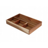 VLOŽKA DO ZÁSUVKY NA PRÍBORY HNEDÁ AKÁCIOVÉ DREVO 30 x 20 x 4,5 CM