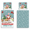 BrandMac Vianočné bavlna obliečky A Very Merry Christmas and Happy New Year 70x90 140x200