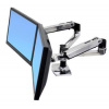 ERGOTRON LX SIDE BY SIDE DUAL ARM, Polished Aluminum, stojan stolní pro 2LCD max 24