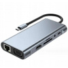 HUB Dokovacia stanica USB C 11v1 Adaptér HDMI Gigabit Ethernet RJ45 Jack SD
