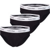 Calvin Klein 3 PACK HIP BRIEF čierna,biela Pánske slipy S
