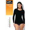 Dámske tričko Gatta 42077 T-Shirt Keep Hot Women - Čierna / S