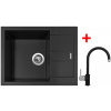 Sinks AMANDA 650 Pureblack + Vitalia GR G11526