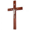 Kríž: hnedý s kovovým korpusom - 42 cm - C02.42-B