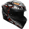 Prilba AGV K1 S Lyzard Matt Black Grey Red Veľkosť: L (59-60 cm)