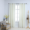 Zatemňovacie závesy s očkami 2 ks, zamat, krémové 140x245 cm-ForU-134514