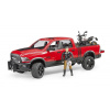 BRUDER 2502 Terénne auto RAM + motorka Ducati Desert