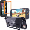 ETUI a 2x ochranné sklo na obrazovku pre Nintendo Switch 2, puzdro zadný kryt