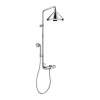 Axor Showers/Front - Sprchový systém s termostatickou batériou a hornou sprchou 240, dva prúdy, chróm 26020000
