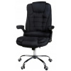 Kancelárske kreslo látkové FBJ004 polohovateľné ČIERNE