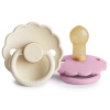 Frigg Dvojbalenie Cumlíkov Daisy Cream/ Lupine, 0-6m, Kaučuk