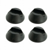 Gumové podložky pod nožičky Moria Design, 4 ks, čierne