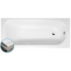 POLYSAN LAURA SLIM obdĺžniková vaňa 160x70x39cm, biela