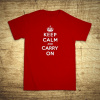 Keep calm and carry on, Barva Červená, Velikost 5XL Bezvatriko.cz 108219