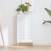 vidaXL Dvere skriniek Louvred Design 2 ks Biela 99x29,5 cm 4015907