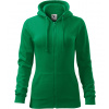Malfini Trendy Zipper Dámska mikina 411 stredne zelená XL