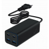 Gembird 100W adaptér 2xUSB-C, 2xUSB-A, TA-UC-2A2C-PD100-01-BK