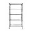 Hendi 5-policový skladový regál 910x455x(H)1830mm chrom