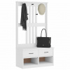 vidaXL Halový strom SANDENS biela 87x40x159,5 cm masívna borovica 4010492