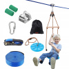 VEVOR Sada Tyrolky 1000x100x100MM Nosnosť 500LB Sada nylonových Zipline