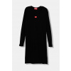 Dievčenské šaty Diesel DEBRA DRESS čierna farba, mini, priliehavé, J02454 156