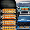 4x VÝSTRAŽNÉ SVIETIDLÁ STROBOSKOP POMOC ODŤAHOVKA 12 LED
