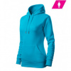 MALFINI CAPE FREEF 14 Mikina dámska F144416 XL 44 tyrkysová