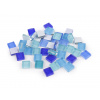 Mozaikové kamínky skleněné Varianta: 1 modrá, Balení: 1 sáček