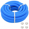zahrada-XL Bazénová hadica so svorkami modrá 38 mm 12 m 91750