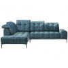 Stylife ROHOVÁ SEDACIA SÚPRAVA, textil, modrá - Sedačky - 000553008302