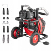 Stroj na čistenie rúr 570x465x875MM červený čierny automatický