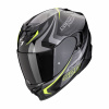 Moto přilba SCORPION EXO-520 EVO AIR TERRA černo/stříbrno/fluo žlutá - Velikost S