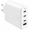 FIXED GaN nabíjací adaptér s portami 3x USB-C / USB-A - 120W - biely FIXCG120-3C1A-WH - možnosť vrátiť tovar ZADARMO do 30tich dní