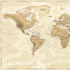 VLADILA Classic Vintage Map - tapeta