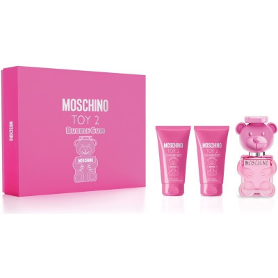 Moschino Toy 2 Bubble Gum Set - EDT 50 ml + sprchový gel 50 ml + tělové mléko 50 ml Dárková sada