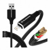 Kábel Blashorn USB - Apple Lightning 1,2 m, čierny