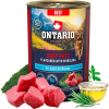 ONTARIO Konzerva pre psov Adult hovädzie pate s príchuťou spiruliny 400 g