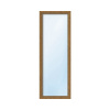 Plastové okno jednokrídlové ESG ARON Basic biele/zlatý dub 600 x 1600 mm DIN ľavé