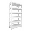 Kovový regál Biedrax 60 x 120 x 180 cm, biely - 6 políc biele lamino 12mm