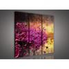 Obraz na plátne viacdielny - OB3124 - Fialová abstrakcia 90cm x 80cm - S6