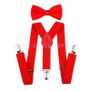 1920s súprava 2 dielna - GATSBY - červené traky + motýlik pánska