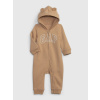 Baby overal s logom GAP Hnedá 0-3M Hnedá Hnedá