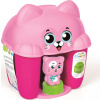 CLEMENTONI Soft Clemmy Box s víkem Kočička se 6 kostkami