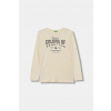 Detská bavlnená košeľa s dlhým rukávom United Colors of Benetton 3ATNC10QU.G.Seasonal béžová 122