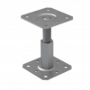 Domax PR 100/100 Nastaviteľná pätka stĺpiku 100x100x100-150 mm M20