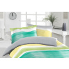 Krepové obliečky Florella Area Aqua 70x90 + 140x200 cm