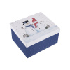 Papírová dárková krabice Orion SNĚHULÁK 21x18,5x11,5cm modrá