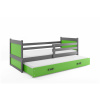 BMS Group Posteľ s prístelkou RICO 2 190x90 Grafitová - Zelená